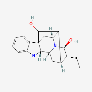 B1584379 (1R,9R,10S,12S,13R,14S,16S)-13-ethyl-8-methyl-8,15-diazahexacyclo[14.2.1.01,9.02,7.010,15.012,17]nonadeca-2,4,6-triene-14,18-diol CAS No. 6989-79-3