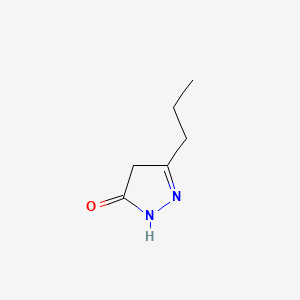 molecular formula C6H10N2O B1584380 3-正丙基-2-吡唑啉-5-酮 CAS No. 29211-70-9