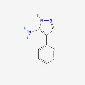 molecular formula C9H9N3 B1584393 4-phenyl-1H-pyrazol-5-amine CAS No. 5591-70-8