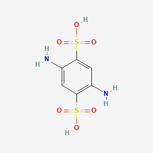 molecular formula C6H8N2O6S2 B1584411 1,4-苯二磺酸，2,5-二氨基- CAS No. 7139-89-1