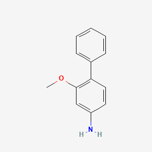 molecular formula C13H13NO B1584424 2-甲氧基-[1,1'-联苯]-4-胺 CAS No. 56970-24-2