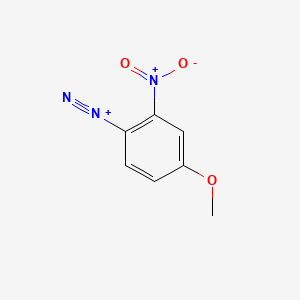 molecular formula C7H6N3O3+ B1584432 4-甲氧基-2-硝基苯重氮 CAS No. 27165-25-9