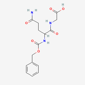 molecular formula C15H19N3O6 B1584451 (S)-2-(5-氨基-2-(((苄氧基)羰基)氨基)-5-氧代戊酰氨基)乙酸 CAS No. 6610-42-0