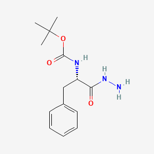 molecular formula C14H21N3O3 B1584453 (S)-叔丁基(1-肼基-1-氧代-3-苯基丙-2-基)氨基甲酸酯 CAS No. 30189-48-1
