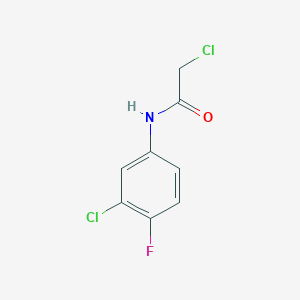 molecular formula C8H6Cl2FNO B1584454 2-氯-N-(3-氯-4-氟苯基)乙酰胺 CAS No. 96980-64-2