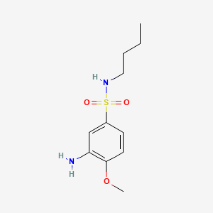 B1584485 Benzenesulfonamide, 3-amino-N-butyl-4-methoxy- CAS No. 80-22-8
