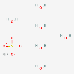 molecular formula H12NiO10S B158450 六水合硫酸镍 CAS No. 10101-97-0