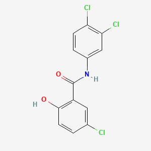 molecular formula C13H8Cl3NO2 B1584515 3',4',5-三氯水杨酰苯胺 CAS No. 642-84-2