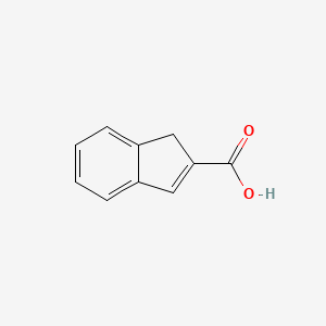 molecular formula C10H8O2 B1584652 1H-Indene-2-carboxylic acid CAS No. 41712-14-5