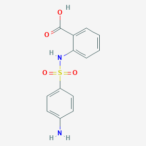 molecular formula C13H12N2O4S B158467 2-{[(4-Aminophenyl)sulfonyl]amino}benzoic acid CAS No. 10060-70-5