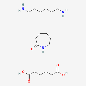 molecular formula C18H37N3O5 B1584677 己二酸，与六氢-2H-氮杂环-2-酮和1,6-己二胺的聚合物 CAS No. 24993-04-2