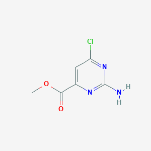 molecular formula C6H6ClN3O2 B1584738 Methyl 2-amino-6-chloropyrimidine-4-carboxylate CAS No. 6299-83-8