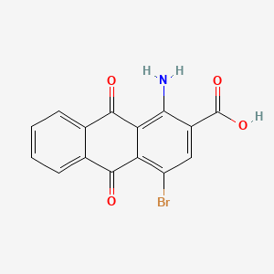 molecular formula C15H8BrNO4 B1584757 1-Amino-4-bromo-9,10-dioxo-9,10-dihydroanthracene-2-carboxylic acid CAS No. 6363-90-2