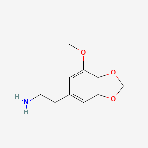 molecular formula C10H13NO3 B1584781 7-Methoxybenzo-1,3-dioxole-5-ethylamine CAS No. 23693-38-1