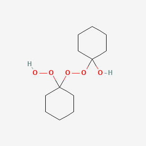 molecular formula C12H22O5 B1584809 1-Hydroperoxycyclohexyl 1-hydroxycyclohexyl peroxide CAS No. 78-18-2