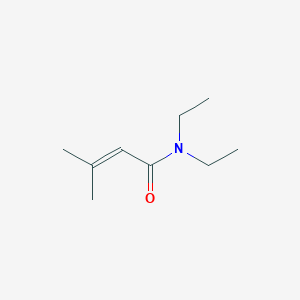 molecular formula C9H17NO B1584837 N,N-二乙基-3-甲基-2-丁烯酰胺 CAS No. 5411-63-2