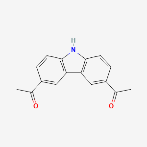 molecular formula C16H13NO2 B1584842 1-(6-乙酰基-9H-咔唑-3-基)-乙酮 CAS No. 3403-70-1