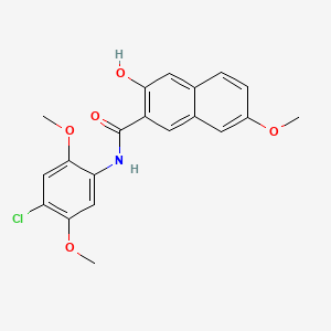 B1584859 2-Naphthalenecarboxamide, N-(4-chloro-2,5-dimethoxyphenyl)-3-hydroxy-7-methoxy- CAS No. 25252-92-0