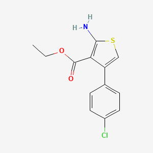 molecular formula C13H12ClNO2S B1584871 2-氨基-4-(4-氯苯基)噻吩-3-羧酸乙酯 CAS No. 65234-09-5