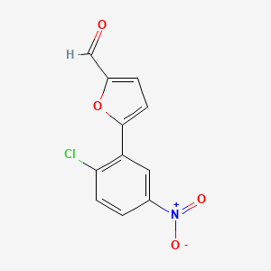 molecular formula C11H6ClNO4 B1584872 5-(2-氯-5-硝基苯基)呋喃-2-甲醛 CAS No. 329222-78-8