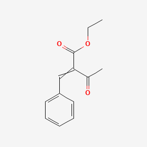 molecular formula C13H14O3 B1584897 2-苯亚甲基-3-氧代丁酸乙酯 CAS No. 620-80-4
