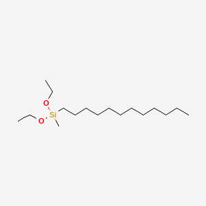 molecular formula C17H38O2Si B1584931 硅烷，十二烷基二乙氧基甲基- CAS No. 60317-40-0