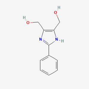 molecular formula C11H12N2O2 B1584932 1H-咪唑-4,5-二甲醇，2-苯基- CAS No. 61698-32-6