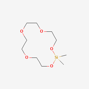 molecular formula C10H22O5Si B1584946 2,2-二甲基-1,3,6,9,12-五氧杂-2-硅环十四烷 CAS No. 70851-49-9