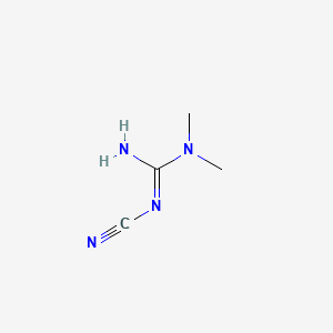 molecular formula C4H8N4 B1585020 胍，N'-氰基-N,N-二甲基- CAS No. 1609-06-9