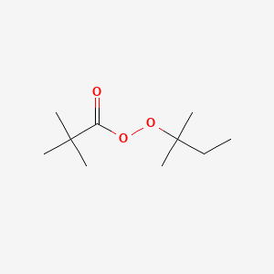 B1585022 Propaneperoxoic acid, 2,2-dimethyl-, 1,1-dimethylpropyl ester CAS No. 29240-17-3