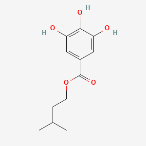molecular formula C12H16O5 B1585050 异戊基没食子酸 CAS No. 2486-02-4