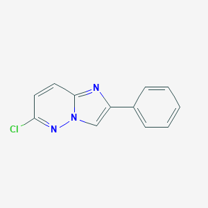 molecular formula C12H8ClN3 B158509 6-氯-2-苯基咪唑并[1,2-b]哒嗪 CAS No. 1844-53-7