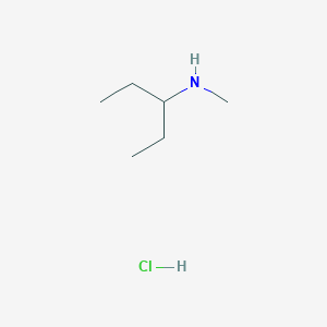 molecular formula C6H16ClN B158510 盐酸N-(1-乙基丙基)-N-甲基胺 CAS No. 130985-81-8