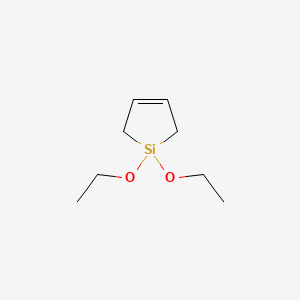 molecular formula C8H16O2Si B1585108 1,1-二乙氧基-1-硅环-3-戊烯 CAS No. 67059-49-8