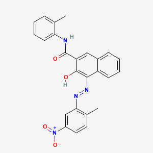 B1585113 2-Naphthalenecarboxamide, 3-hydroxy-4-[(2-methyl-5-nitrophenyl)azo]-N-(2-methylphenyl)- CAS No. 6655-84-1