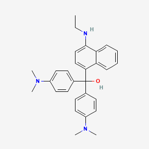 B1585116 1-Naphthalenemethanol, alpha,alpha-bis[4-(dimethylamino)phenyl]-4-(ethylamino)- CAS No. 6786-84-1