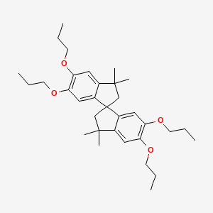 molecular formula C33H48O4 B1585130 3,3,3',3'-Tetramethyl-5,5',6,6'-tetrapropoxy-1,1'-spirobiindane CAS No. 89929-65-7