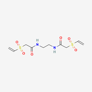 molecular formula C10H16N2O6S2 B1585148 N,N'-双(乙烯基磺酰基乙酰)乙二胺 CAS No. 66710-66-5