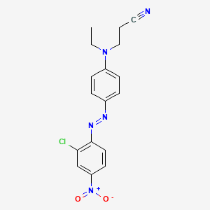 molecular formula C17H16ClN5O2 B1585171 3-[[4-[(2-氯-4-硝基苯基)偶氮]苯基]乙基氨基]丙腈 CAS No. 40880-51-1