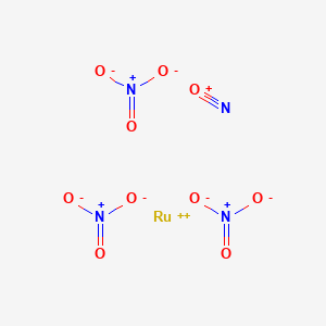 molecular formula N4O10Ru B1585189 钌，三（硝酸根-κO）亚硝酰- CAS No. 34513-98-9