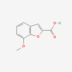 molecular formula C10H8O4 B1585203 7-Methoxybenzofuran-2-carboxylic acid CAS No. 4790-79-8