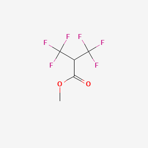 molecular formula C5H4F6O2 B1585214 Propanoic acid, 3,3,3-trifluoro-2-(trifluoromethyl)-, methyl ester CAS No. 360-54-3