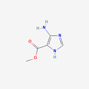 molecular formula C5H7N3O2 B1585236 甲基5-氨基-1H-咪唑-4-羧酸酯 CAS No. 4919-00-0