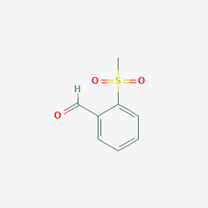 molecular formula C8H8O3S B1585285 2-(甲磺酰基)苯甲醛 CAS No. 5395-89-1