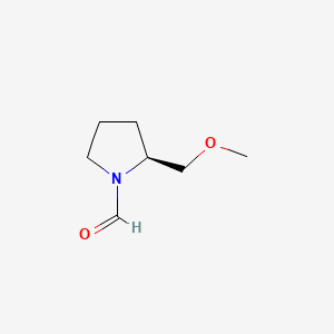molecular formula C7H13NO2 B1585296 (S)-(-)-2-(甲氧甲基)-1-吡咯烷甲醛 CAS No. 63126-45-4