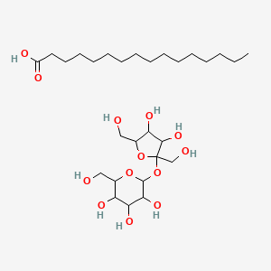 molecular formula C28H54O13 B1585309 Palmitic acid sucrose monoester CAS No. 26446-38-8