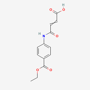 molecular formula C13H13NO5 B1585311 4-(4-乙氧羰基苯胺基)-4-氧代丁-2-烯酸 CAS No. 200126-82-5