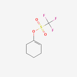 molecular formula C7H9F3O3S B1585317 1-Cyclohexenyl trifluoromethanesulfonate CAS No. 28075-50-5