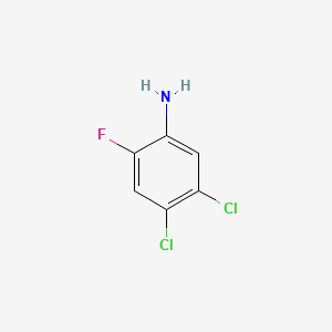 molecular formula C6H4Cl2FN B1585327 4,5-二氯-2-氟苯胺 CAS No. 2729-36-4