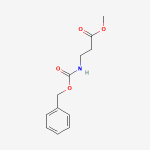 molecular formula C12H15NO4 B1585376 Methyl 3-([(benzyloxy)carbonyl]amino)propanoate CAS No. 54755-77-0